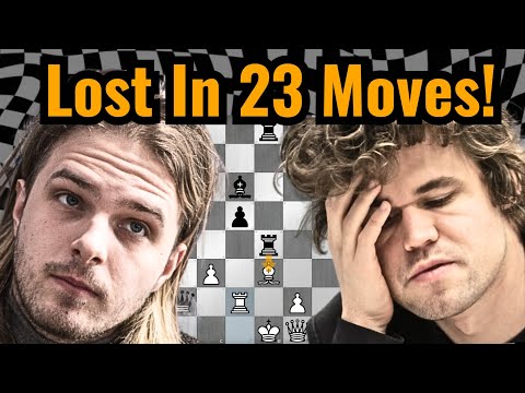 Magnus Carlsen Bursts Into Flames In 23 Moves! "Oh The Humanity!" Entire Chess World HORRIFIED!