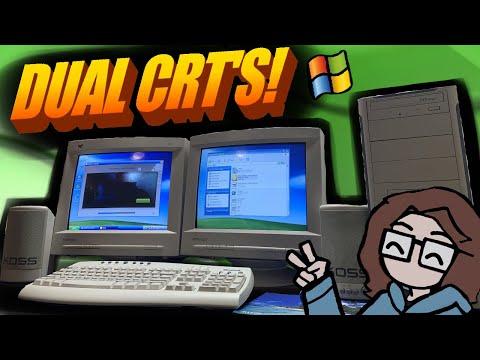 Windows XP on 2 CRT Monitors!