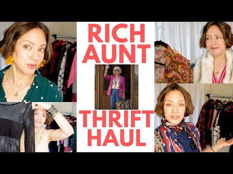 Rich Aunt Thrift Haul Try On - Turn out-of-style clothes into where-did-you-get-that?