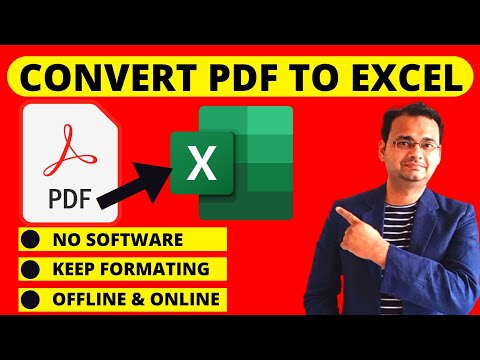 How to Convert PDF to Excel │PDF to XLSX Without Losing Formatting (Online & Offline)