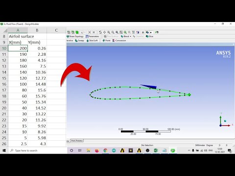 How to import Airfoil coordinates to ANSYS Fluent Design Modeler
