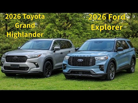 Toyota Grand Highlander 2026 vs Ford Explorer 2026 -  Specs, Interior, Price, Range Comparison