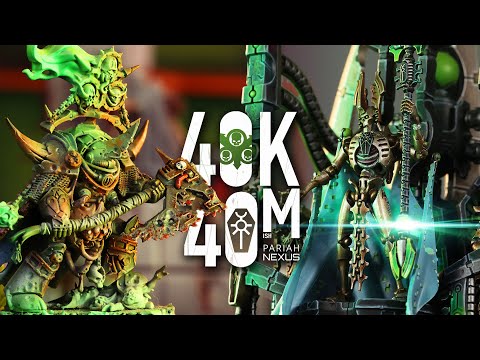 Disgustingly Resilient vs Necrotic Flesh.  It's the New Death Guard! 40k in 40m Warhammer battle!