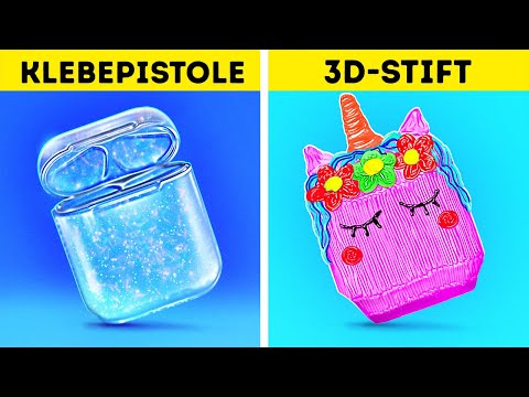 3D-STIFT VS HEIßKLEBER || Tolle 3D-Stift und Heißkleber-Basteleien und DIY-Hacks von 123 GO Like!