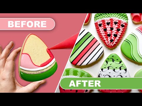 How to Decorate Cute Watermelon Cookies for Summer