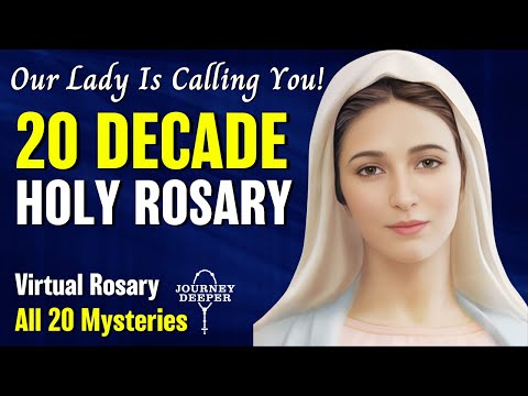 20 Mysteries of the Holy Rosary Virtual🌹Joyful🌹Luminous🌹Sorrowful🌹Glorious 20 Decade Holy Rosary