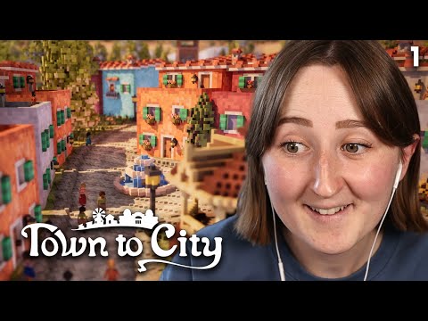 Building & decorating a custom city! | Town to City #1 (Streamed 10/8/25)