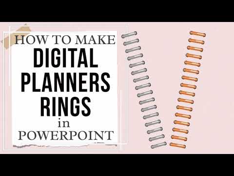 How To Make Binder Rings In PowerPoint | Create Your Own Digital Planner Rings In PowerPoint