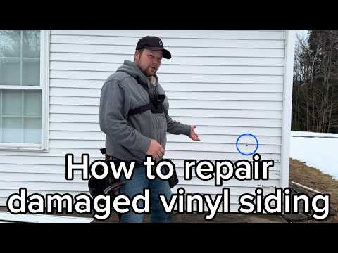 How to repair damaged vinyl siding