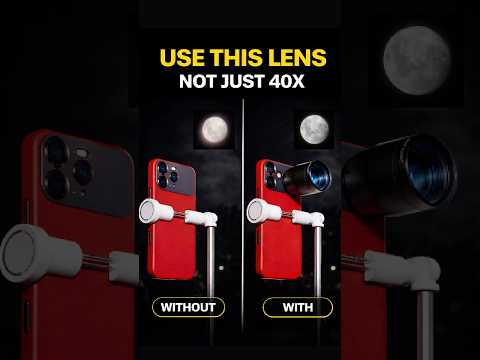 40x vs 20x Moon Zoom on iPhone 17 Pro Max !🔥