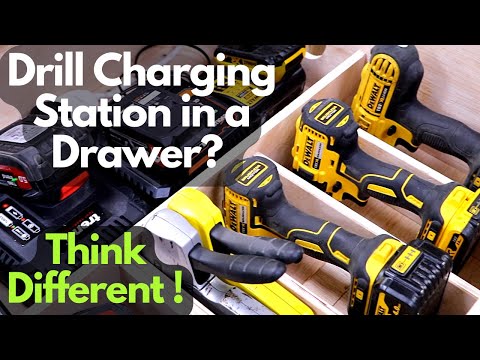 Drill Charging Station in a Drawer!