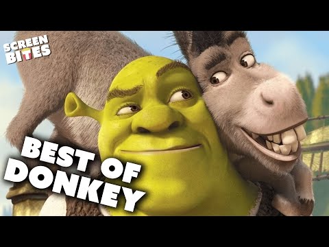All the Funniest Donkey Moments from Shrek, Shrek 2 and Shrek the Third | Screen Bites
