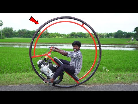 Making Mono Wheel Bike.! Indian Jugaad Level 💯 தெறிக்க விடலாமா..! Mr.village Vaathi