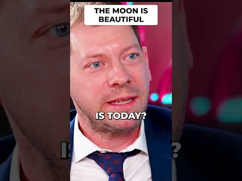 The moon is beautiful