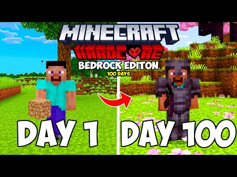 100 Days in Minecraft Bedrock Hardcore