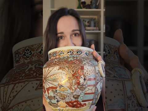 I found traditional Japanese pottery! #satsuma #vintagedecor #antiques #japaneseculture #japanese