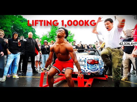 iShowSpeed Actually lifted 1099KG live 😱😱😱 #ishowspeed