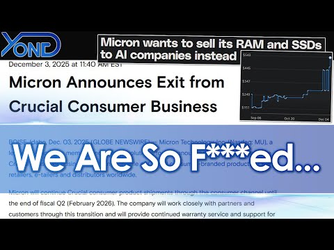 DRAM Shortage/Inflation Will Get Much Worse, 3rd Largest RAM Company Micron Abandon Consumers For AI