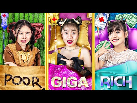 فتاة غنية مقابل فتاة فقيرة مقابل فتاة غنية جدًا في المستشفى!