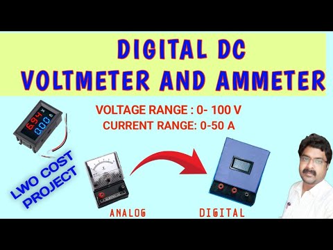 DIGITAL DC VOLTMETER AMMETER || OLD  ANALOG METER CHANGED TO DIGITAL METER ||  MADE EASY