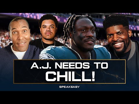 "A.J. Brown needs to CHILL!" Acho and Housh BREAK DOWN Eagles receivers issues this year | SPEAKEASY
