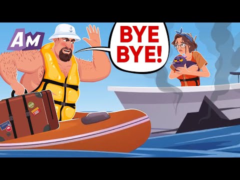 The man abandoned his wife in the middle of the sea