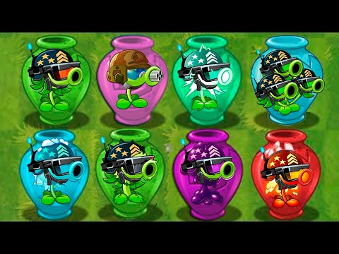 PvZ 2 Vasebreaker Challenge - All Mega Gatling Pea Fusion Vs Gargantuar Zombies - Who Will Win?