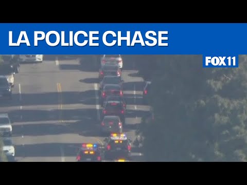 Half-hour LA police chase during rush hour