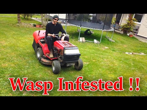 Fixing a Free Broken Down Ride-on Mower, Found sitting outside for 5 years..