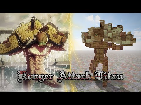 How to Build Eren Kruger's Attack Titan in Minecraft 1:1 Scale (Attack on Titan)