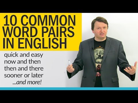 Improve your Vocabulary: English word pairs about TIME