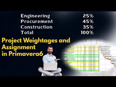 How to assign Project Weightages in Primavera p6 #PlanningEngineer #Primavera6 #weighatges