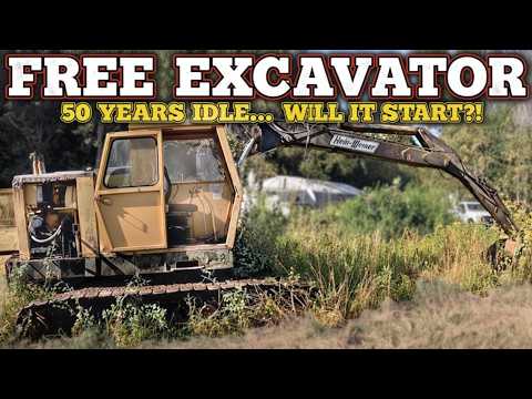 FREE Excavator After 50 Years… Can It Still Run?