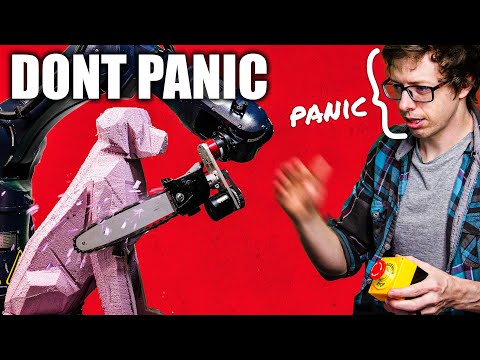 Chainsaw + robotic arm = art?