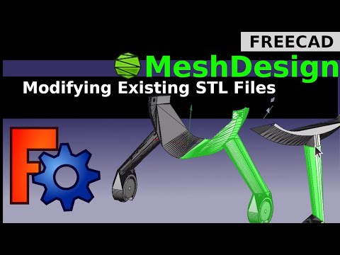 FreeCAD: Adding Your Own Modifications to STL / OBJ / 3DS files  | R/C Landing gear modifications