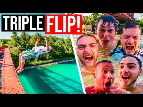 Neuer MEILENSTEIN an der ROTEN Brücke! | 14M Comeback-Sprünge & DIY Parkour Park Update! | Essen