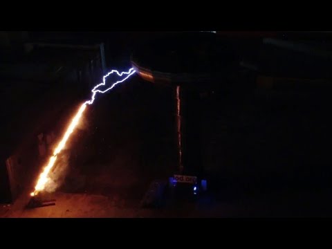 3,000,000 Volt Arc Burns Timber