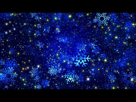 Christmas Blue Snowfall Background – 10 Hours | 4K Winter Ambient Loop for Events & Displays