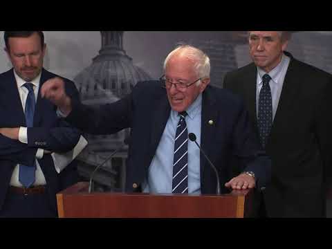 Bernie Sanders & Senate Democratic Leaders Speak to Reporters on SNAP Benefit Cuts