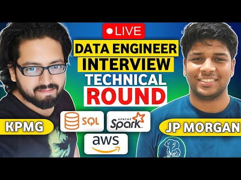 Data Engineer Mock Interview | SQL | Project | AWS| Coding | Scenario Based Questions.
