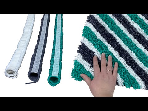 LET'S MAKE A GORGEOUS CARPET FROM OLD JEANS AND YARNS! VERY SIMPLE AND RELIABLE WAY!