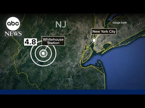 4.8 magnitude earthquake shakes New York City, New Jersey