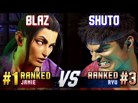 SF6 ▰ BLAZ (#1 Ranked Jamie) vs SHUTO (#3 Ranked Ryu) ▰ High Level Gameplay