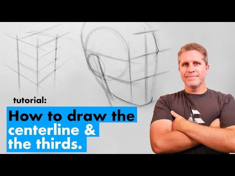 How to Find the Centerline & The Thirds | Intro to Head Drawing: Pt. 2
