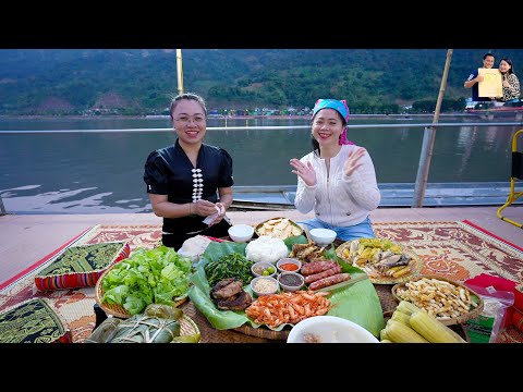 400km journey to Muong Lay, tasting Thai food at Nam Can market