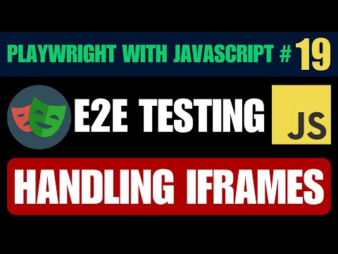 Playwright with Javascript tutorial #19 | Working with Iframes in Playwright