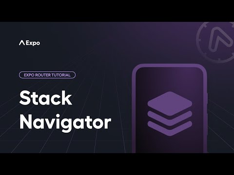 Using a Stack Navigator with Expo Router