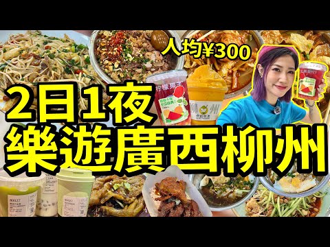 週末高鐵直達🚄¥300即可住+吃遍柳州！打卡各式螺獅粉、牛雜火鍋、正宗柳州美食！仲有馬鞍山、窯埠古鎮、博物館！廣西柳州旅遊VLOG！