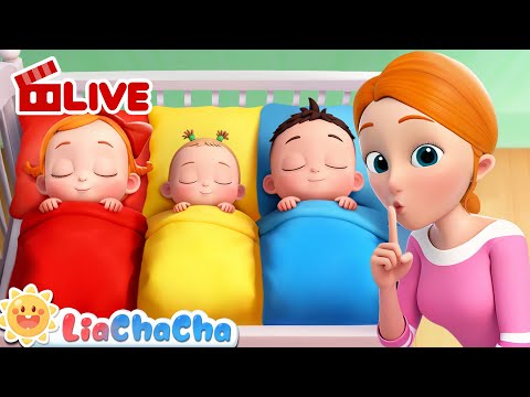 🔴Babies Can't Sleep | Learn Good Habits Songs for Babies | LiaChaCha Nursery Rhymes & Baby Songs
