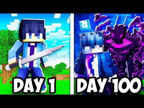 I Survived 100 Days as SUNG JIN WOO in Solo Leveling Minecraft!